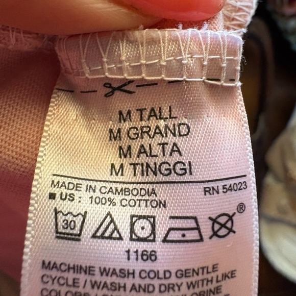 Old Navy women’s soft pink 100% cotton T shirt dress in a sz M tall preloved - Picture 5 of 5